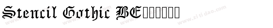 Stencil Gothic BE字体转换